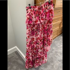 Misa asymmetrical maxi skirt
